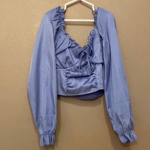 Forever 21 long sleeve puff sleeves